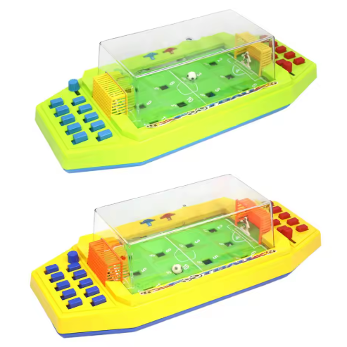 Mini Tafelvoetbal Spel 43 cm – Desktop Voetbalspel met Scorebord voor 2 Personen