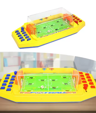 Mini Tafelvoetbal Spel 43 cm – Desktop Voetbalspel met Scorebord voor 2 Personen