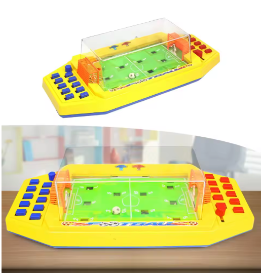 Mini Tafelvoetbal Spel 43 cm – Desktop Voetbalspel met Scorebord voor 2 Personen