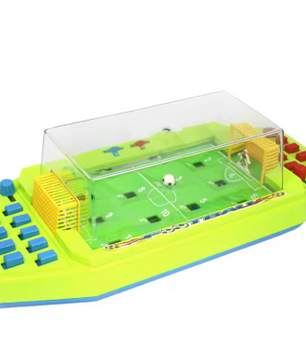 Mini Tafelvoetbal Spel 43 cm – Desktop Voetbalspel met Scorebord voor 2 Personen