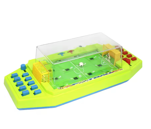 Mini Tafelvoetbal Spel 43 cm – Desktop Voetbalspel met Scorebord voor 2 Personen