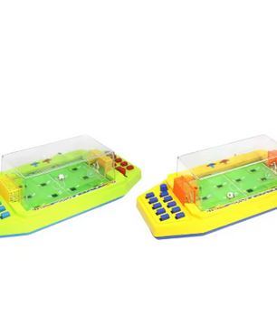Mini Tafelvoetbal Spel 43 cm – Desktop Voetbalspel met Scorebord voor 2 Personen