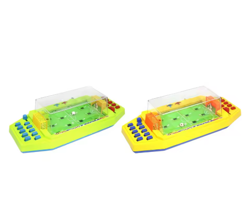Mini Tafelvoetbal Spel 43 cm – Desktop Voetbalspel met Scorebord voor 2 Personen