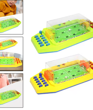 Mini Tafelvoetbal Spel 43 cm – Desktop Voetbalspel met Scorebord voor 2 Personen