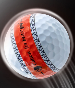 3-Laags PU Golfballen – Precisie Putter Ballen met 360° Uitlijningslijn