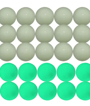 Set van 10 Glow Golfballen – Lichtabsorberend en Fluorescerend voor Nachtgolf