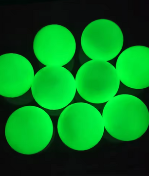 Set van 10 Glow Golfballen – Lichtabsorberend en Fluorescerend voor Nachtgolf