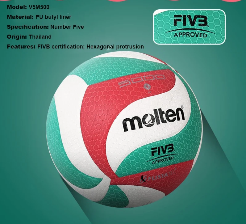 Volleybal Maat 5 – Premium PU Wedstrijdbal voor Indoor Training en Competitie