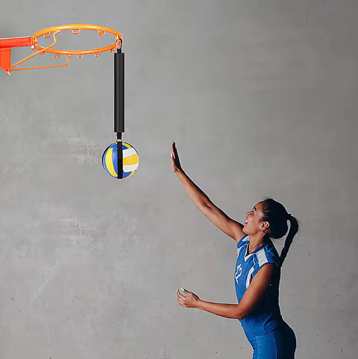 Volleybal Spike Trainer – Solo Serve Trainer met Verstelbare Band voor Training