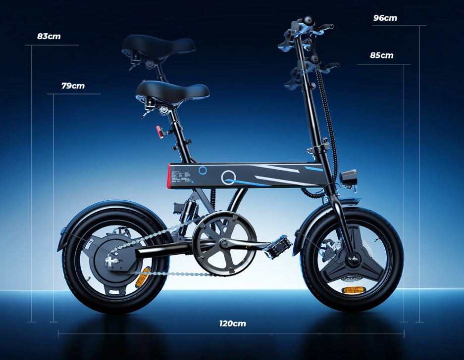 Elektrische Vouwfiets 14 Inch – 250W Motor en 25 km/u