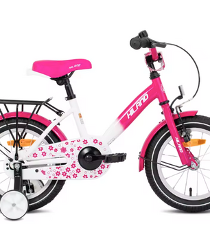 Kinderfiets 12-16 Inch met Zijwieltjes – Fiets voor Jongens en Meisjes met Bel en Bagagedrager