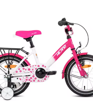 Kinderfiets 12-16 Inch met Zijwieltjes – Fiets voor Jongens en Meisjes met Bel en Bagagedrager