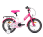 Kinderfiets 12-16 Inch met Zijwieltjes – Fiets voor Jongens en Meisjes met Bel en Bagagedrager