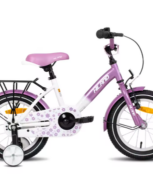 Kinderfiets 12-16 Inch met Zijwieltjes – Fiets voor Jongens en Meisjes met Bel en Bagagedrager