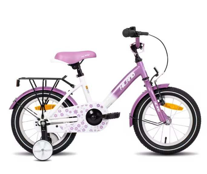 Kinderfiets 12-16 Inch met Zijwieltjes – Fiets voor Jongens en Meisjes met Bel en Bagagedrager