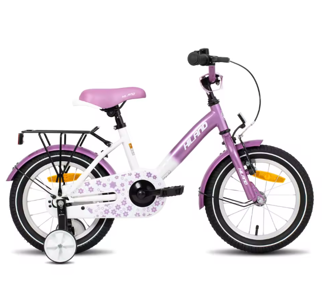 Kinderfiets 12-16 Inch met Zijwieltjes – Fiets voor Jongens en Meisjes met Bel en Bagagedrager