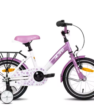 Kinderfiets 12-16 Inch met Zijwieltjes – Fiets voor Jongens en Meisjes met Bel en Bagagedrager