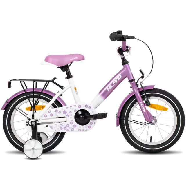 Kinderfiets 12-16 Inch met Zijwieltjes – Fiets voor Jongens en Meisjes met Bel en Bagagedrager