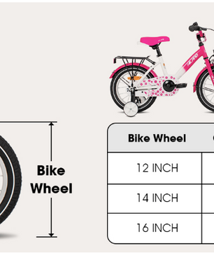 Kinderfiets 12-16 Inch met Zijwieltjes – Fiets voor Jongens en Meisjes met Bel en Bagagedrager