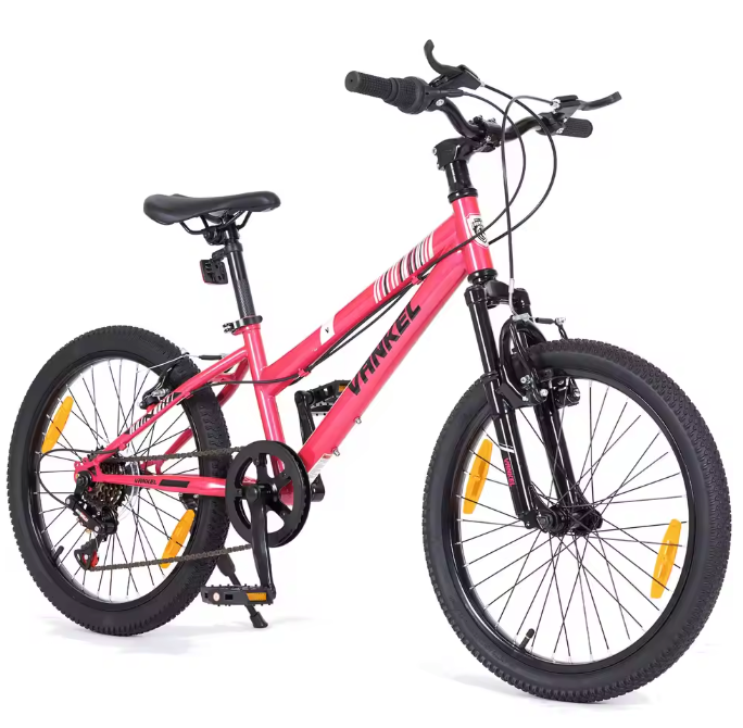 Kinder Mountainbike 20 Inch – 6 Versnellingen met Vering en V-Brakes