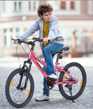 Kinder Mountainbike 20 Inch – 6 Versnellingen met Vering en V-Brakes