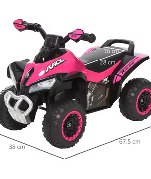 Kinder Quad Loopfiets met Licht en Muziek – 18-36 Maanden