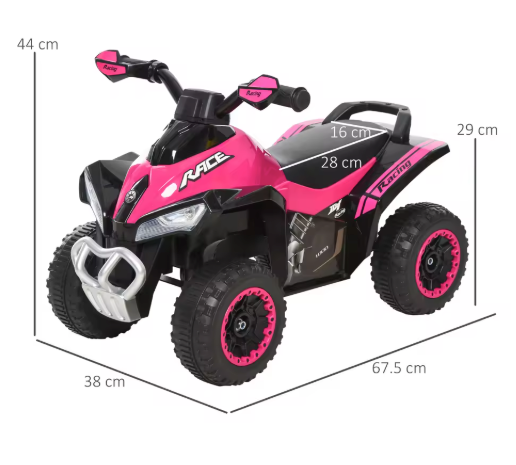Kinder Quad Loopfiets met Licht en Muziek – 18-36 Maanden