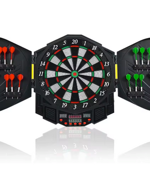 Elektrisch Dartbord met 12 Darts – LED Displays, 27 Spellen en Automatische Scoretelling