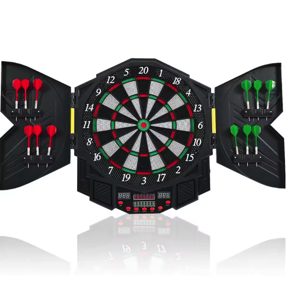 Elektrisch Dartbord met 12 Darts – LED Displays, 27 Spellen en Automatische Scoretelling