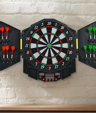 Elektrisch Dartbord met 12 Darts – LED Displays, 27 Spellen en Automatische Scoretelling