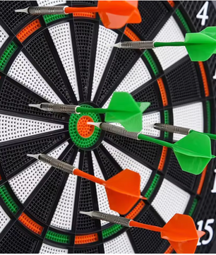 Elektrisch Dartbord met 12 Darts – LED Displays, 27 Spellen en Automatische Scoretelling