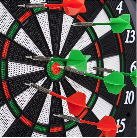 Elektrisch Dartbord met 12 Darts – LED Displays, 27 Spellen en Automatische Scoretelling