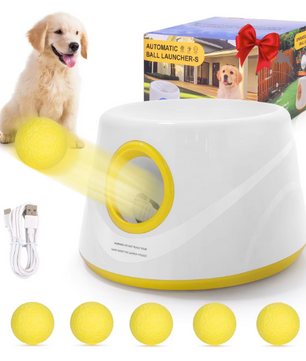 Automatische Ballenwerper voor Honden – Interactief Speelgoed met 5 ETPU Ballen