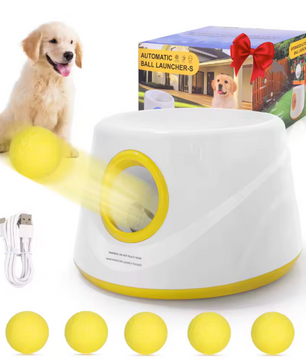 Automatische Ballenwerper voor Honden – Interactief Speelgoed met 5 ETPU Ballen