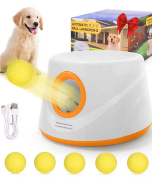 Automatische Ballenwerper voor Honden – Interactief Speelgoed met 5 ETPU Ballen