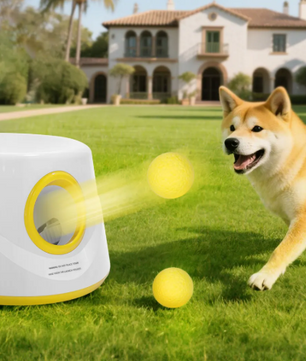 Automatische Ballenwerper voor Honden – Interactief Speelgoed met 5 ETPU Ballen