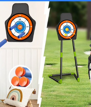 Kinder Boogschiet Set met LED – 2 Bogen, Pijlen, Targets en Speelgeweren