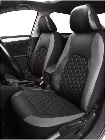 Auto Stoelhoezen Set PU-Leder – Universele Bekleding voor Voor- en Achterbank