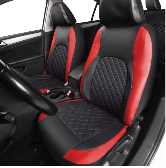 Auto Stoelhoezen Set PU-Leder – Universele Bekleding voor Voor- en Achterbank