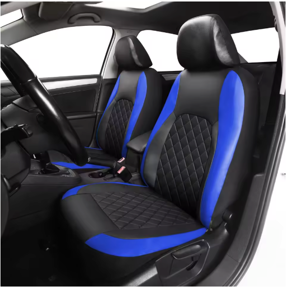 Auto Stoelhoezen Set PU-Leder – Universele Bekleding voor Voor- en Achterbank