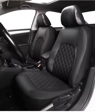 Auto Stoelhoezen Set PU-Leder – Universele Bekleding voor Voor- en Achterbank