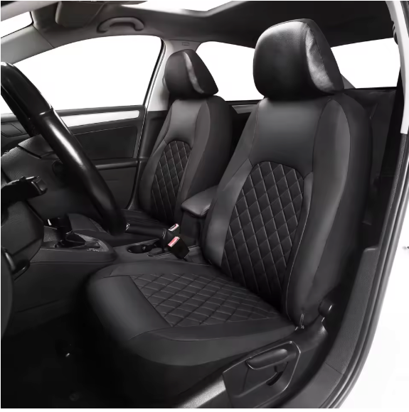 Auto Stoelhoezen Set PU-Leder – Universele Bekleding voor Voor- en Achterbank