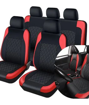 Auto Stoelhoezen Set PU-Leder – Universele Bekleding voor Voor- en Achterbank