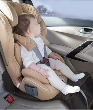 Auto Stoelbeschermer Kinderzitje – Antislip Waterdichte Beschermmat met Opbergvak