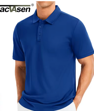 Heren Polo Shirt Quick Dry – Sport Polo met Kraag en Ademend Materiaal