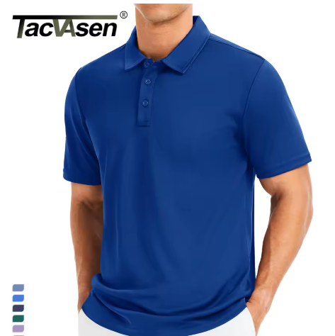 Heren Polo Shirt Quick Dry – Sport Polo met Kraag en Ademend Materiaal
