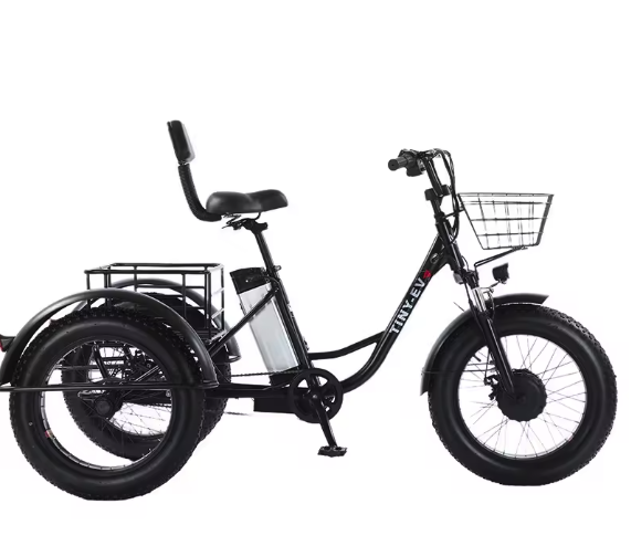 Elektrische Driewieler 20 Inch – 500W Fat Tire E-Bike met Accu