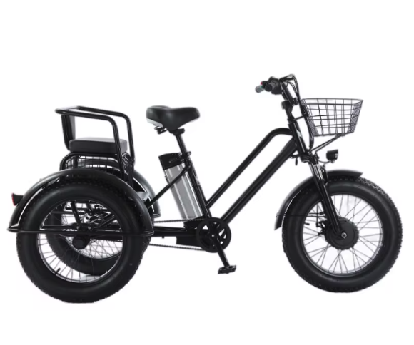 Elektrische Driewieler 20 Inch – 500W Fat Tire E-Bike met Accu