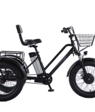 Elektrische Driewieler 20 Inch – 500W Fat Tire E-Bike met Accu