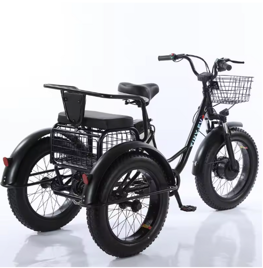 Elektrische Driewieler 20 Inch – 500W Fat Tire E-Bike met Accu